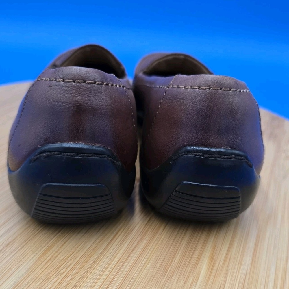 Array Brown Leather Comfort Loafers Shoes Business Casual Women's 6.5N Narrow - Picture 5 of 9